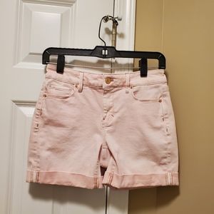 White House Black Market sz 0 5" Pink Denim Shorts